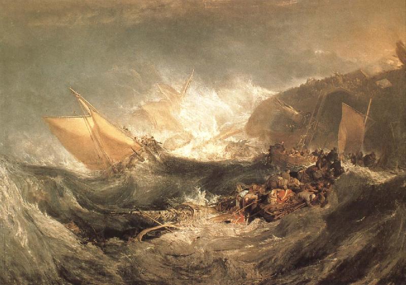 J.M.W. Turner The Wreck of a transport ship Spain oil painting art